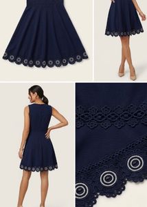 Navy  Fit &amp; Flare Dress