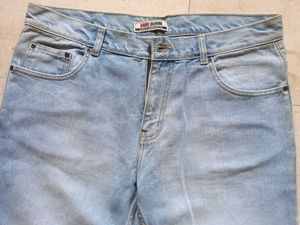 Light Wash Denim Jeans for Men