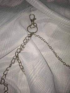 Chunky Chain Belt with Charm