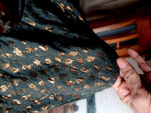 Elegant Black blouse with Golden Embellishments