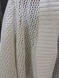 Torrid White Knit Cardigan