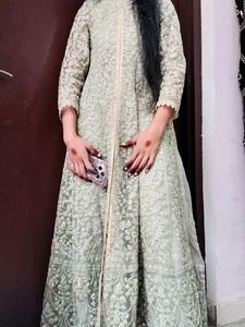 Elegant Embroidered Anarkali Gown😍