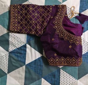 Deep Purple Heavy work Blouse