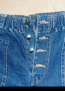 High-Waisted Wide Leg Denim Jeans