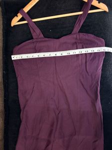 Elegant Plum Maxi Dress