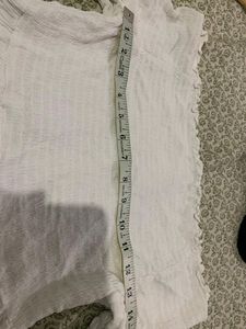 White Off Shoulder Flared Frock