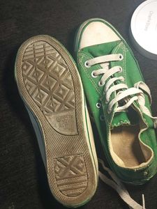 Green Canvas Sneakers