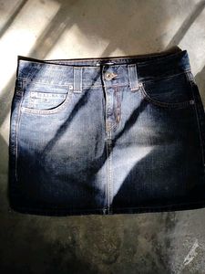 Denim Mini Skirt