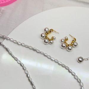 Pearl Hoop Earrings - Elegant &amp; Chic
