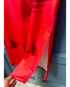 Vibrant Red Strapless Dress
