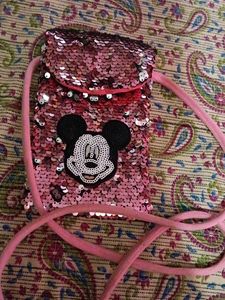 Sparkly Mickey Mouse Crossbody Bag