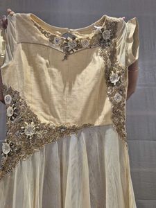 Elegant Yellow Embellished Gown