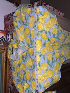 Lemon Print Crop Top