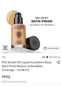 PAC Studio HD Liquid Foundation