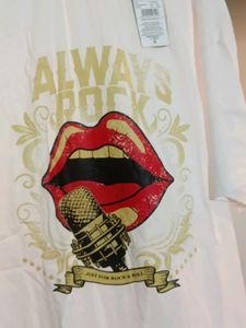 Shein "Always Rock" Graphic Tee