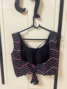 Multicolor Mirror work Navratri Blouse