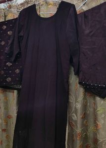Elegant Embroidered Banarasi Kurta Set