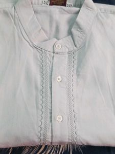 Men's Light grey Kurta Set