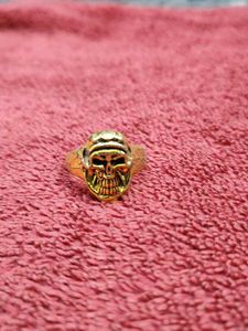 Skull Ring - Gold Tone