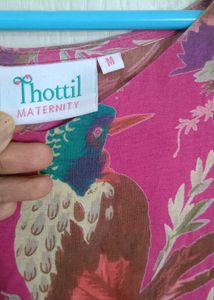 feeding Floral Bird Print Dress