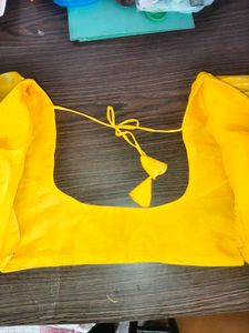 Elegant Yellow Puff Sleeve Blouse