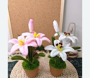 cute doll and flower bouquet