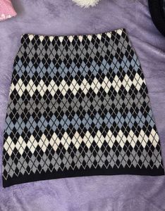 Argyle Mini Skirt