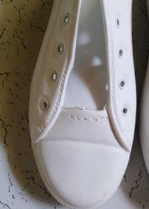 Classic White Canvas Sneakers