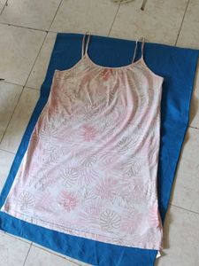 F&amp;F Soft Pink Leaf Print Nightgown