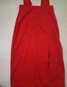 Red Jumper body hugging skirt/dress