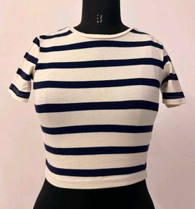 Zara striped Crop Top