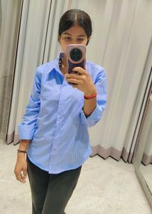 Blue Striped Button Down