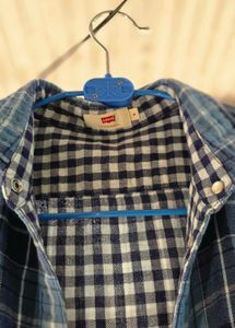 Blue Plaid Flannel Shirt