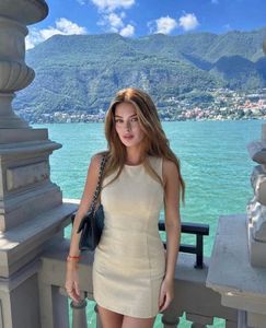 Vero Moda Sheath Beige Dress
