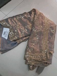 Embellished Saree Choli Set