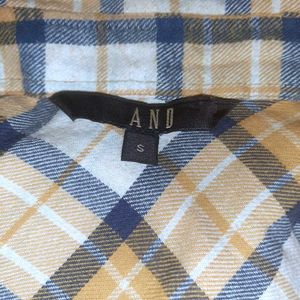 💛 Authentic AND Tartan Plaid Shirt Dress