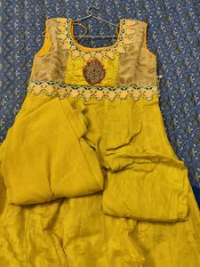 Elegant Yellow Ethnic Dress