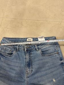 Women's Blue Straight Cut Jeans