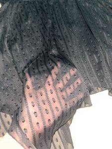 Elegant Black Sheer tops