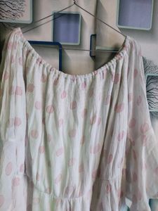 Chic Polka Dot Off-Shoulder Dress