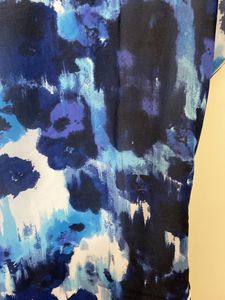 Women Blue Tie-Dye Striped Dress/Tunic