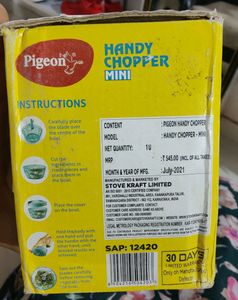 Pigeon Handy Mini Chopper. Like New . Good