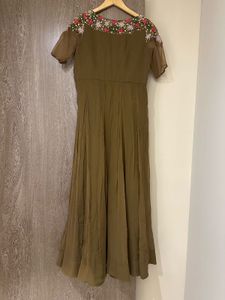 Stunning hand Embroidered Ethnic Gown