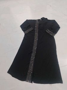 Sparkling Black Abaya with dupatta