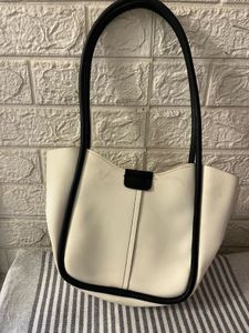 Miniso Chic White Tote Bag
