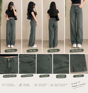 Green Cargo Jeans