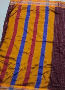 Maroon Saree with Golden Border
