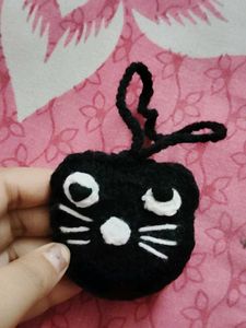 147.Cute Black Cat Keychain/Bag Charm
