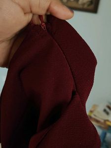 Maroon Jumpsuit + Glitter Crop Jacket