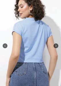 Cute Blue Graphic Tee